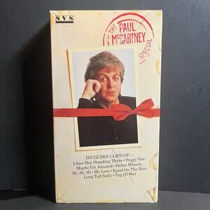 The Paul McCartney Special VHS 1986 Rare Music Documentary Beatles Wings Solo